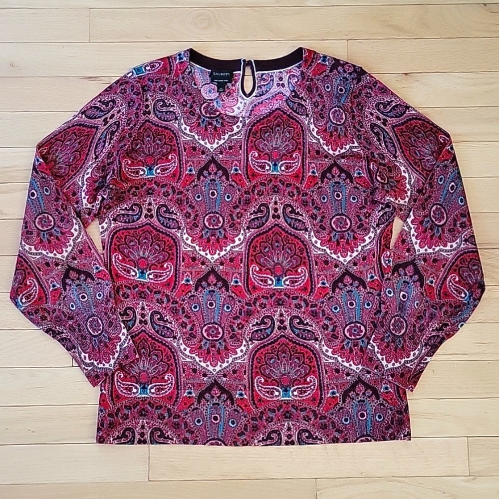 3/$15 TALBOTS 100% merino wool sweater size medium